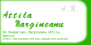 attila margineanu business card